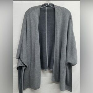 Vince grey wool cape